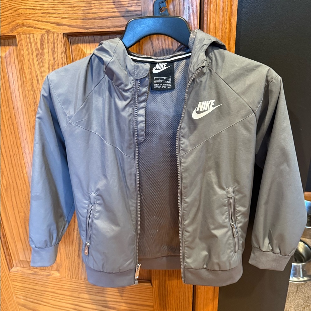 Nike Kids gray windbreaker spring jacket